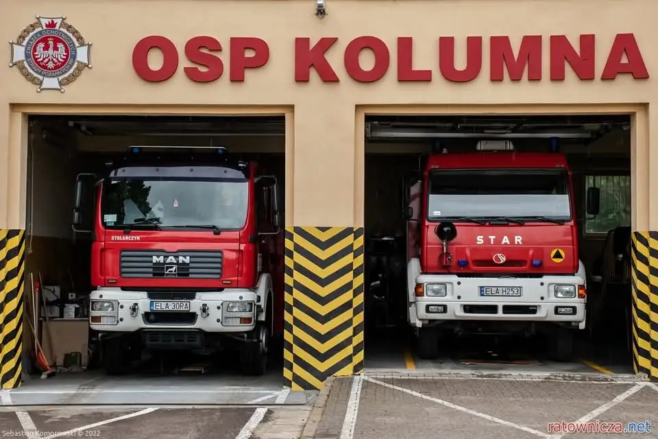OSP Kolumna i JRG Łask interweniowały przy pomocy PRM