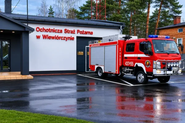 Młodzieżowa Drużyna Pożarnicza w Wiewiórczynie z nowym wyposażeniem dzięki wsparciu samorządu województwa