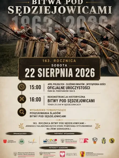 Uczcimy 163. rocznicę Bitwy pod Sędziejowicami – rekonstrukcja i uroczystości 22 sierpnia