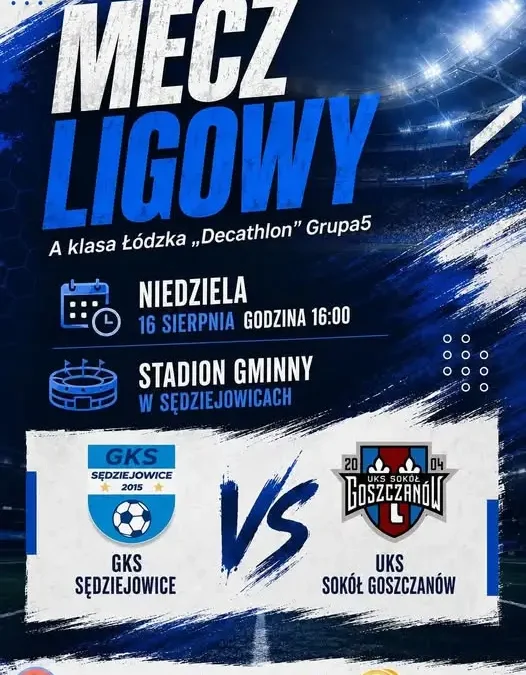 GKS Sędziejowice inauguruje sezon meczem z Sokołem Goszczanów