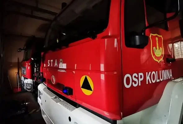 OSP Kolumna zabezpieczała rejon JRG Łask – cztery interwencje w sierpniu