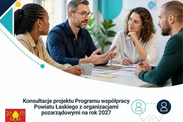 Konsultacje programu współpracy Powiatu Łaskiego z NGO na 2027 rok