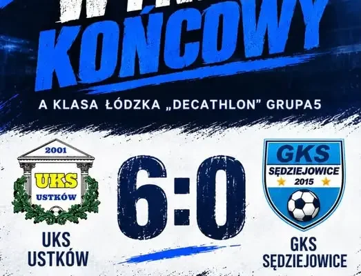 GKS Sędziejowice przegrywa 6:0 z UKS Ustków w meczu wyjazdowym