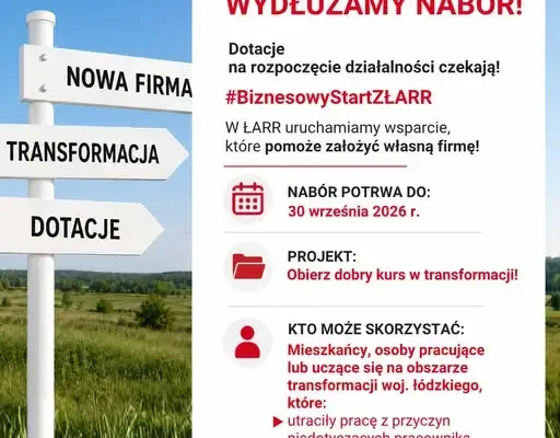 Ponad 77 tys. zł na własną firmę. Nabór w Łódzkiej Agencji Rozwoju Regionalnego