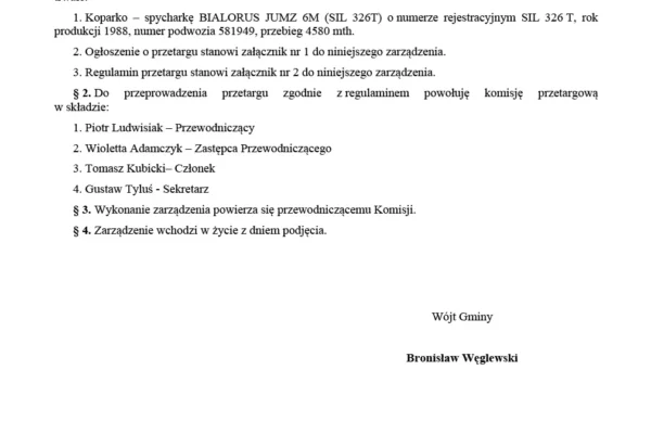 Gmina Buczek sprzedaje koparko-spycharkę Białoruś Jumz 6M – trwa przetarg pisemny
